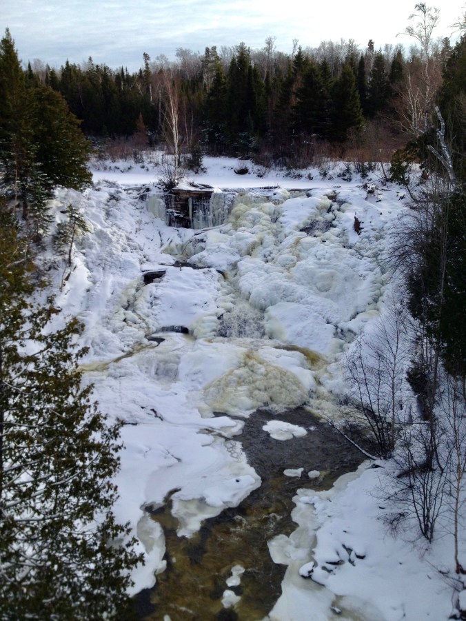 Eagle River Falls, Frozen